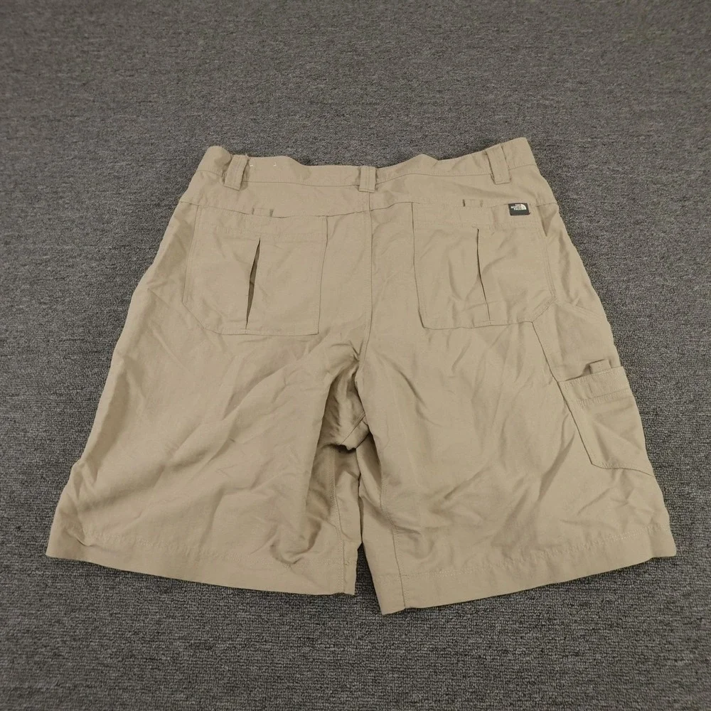 The North Face Shorts Mens 38 Beige Nylon Cargo Hiking Outdoor 10 Inseam Travel